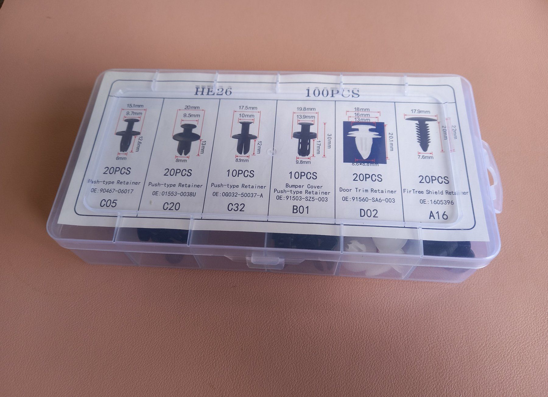 Alle Ersatzteile: Befestigungssatz Karosserie-Stossstangen - Kit de fixation – Neu (gemäss Beschreibung) aus Bussigny von NATURALO