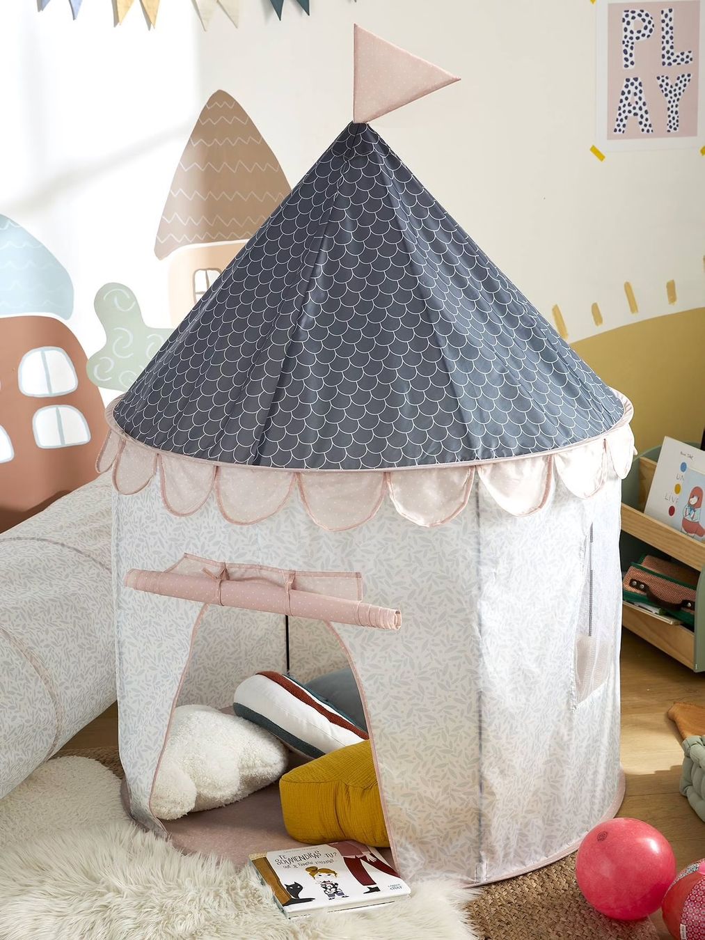 Sonstige Kinderbetten & -möbel: Kinder Spielzelt BURG - rosa – Gebraucht aus Uster von UsterF 4