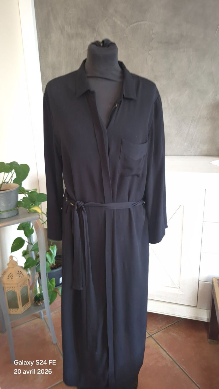 Vestiti: Noa Noa robe chemise noir .38 – Usato da Reconvilier venduto da something4you