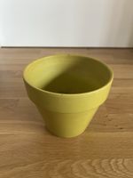 Gelber Blumentopf / Übertopf, Ø 16cm