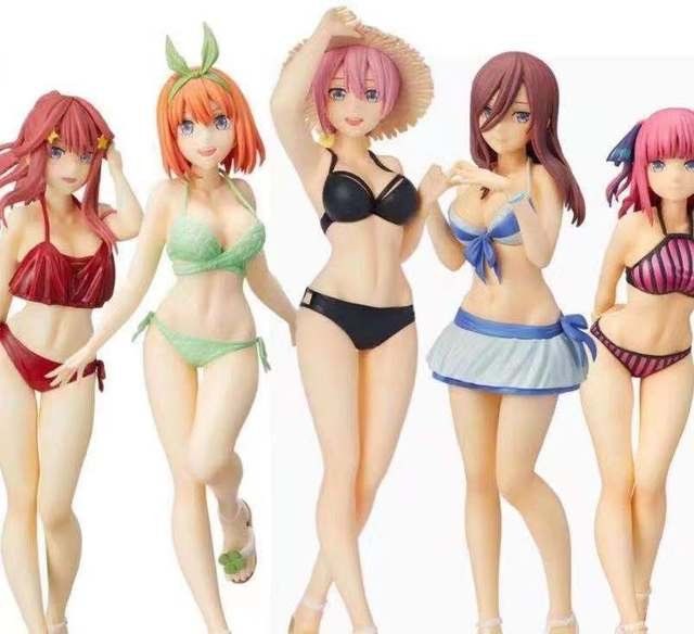 Statuette: The Quintessential Quintuplets série complète SPM 19 à 20cm – Nuovo e nell'imballaggio originale da St-Imier venduto da ATTAKSHOP