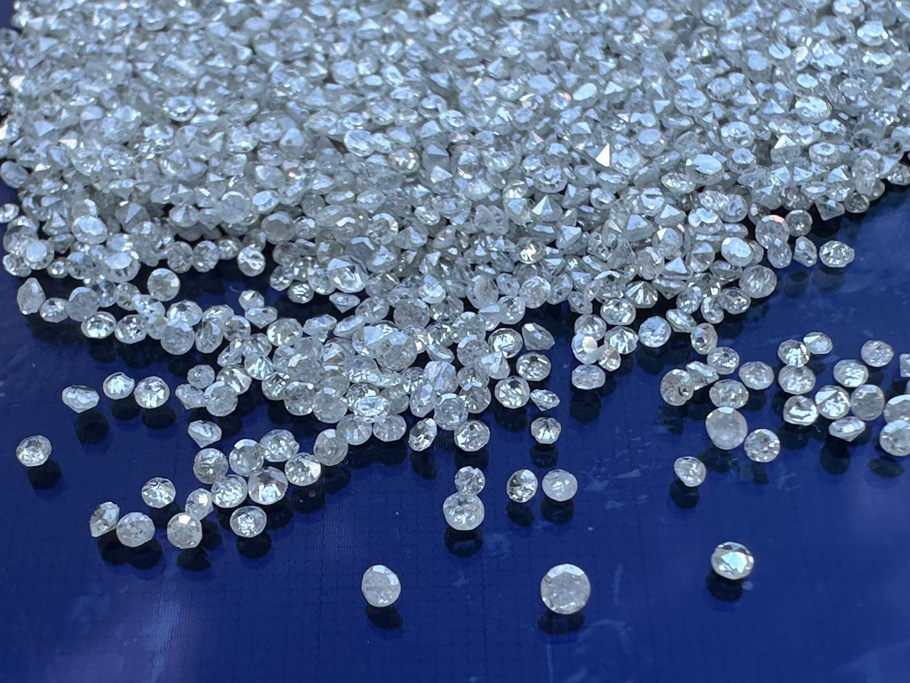 Pietre preziose: 20 St. Single-Cut Diamant-Pointer echte Naturdiamant 1 mm – Nuovo (secondo la descrizione) da Langenthal venduto da Seelenfreunde