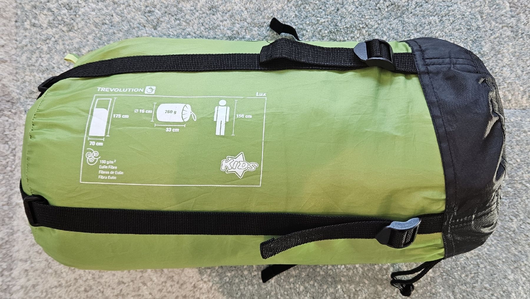 Trevolution Sacchi a pelo: Kinderschlafsack Trevolution, hellgrün – Usato da Biel-Benken BL venduto da Domaen