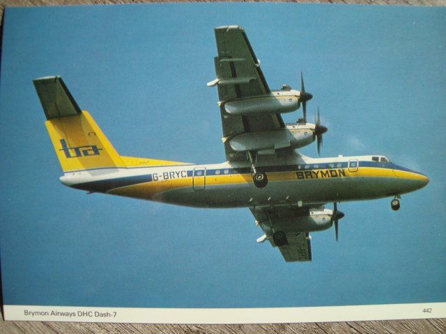 Cartes postales: Brymon DHC Dash-7 G-BRYC – Neuf avec emballage d'origine à Thun par Abigboss