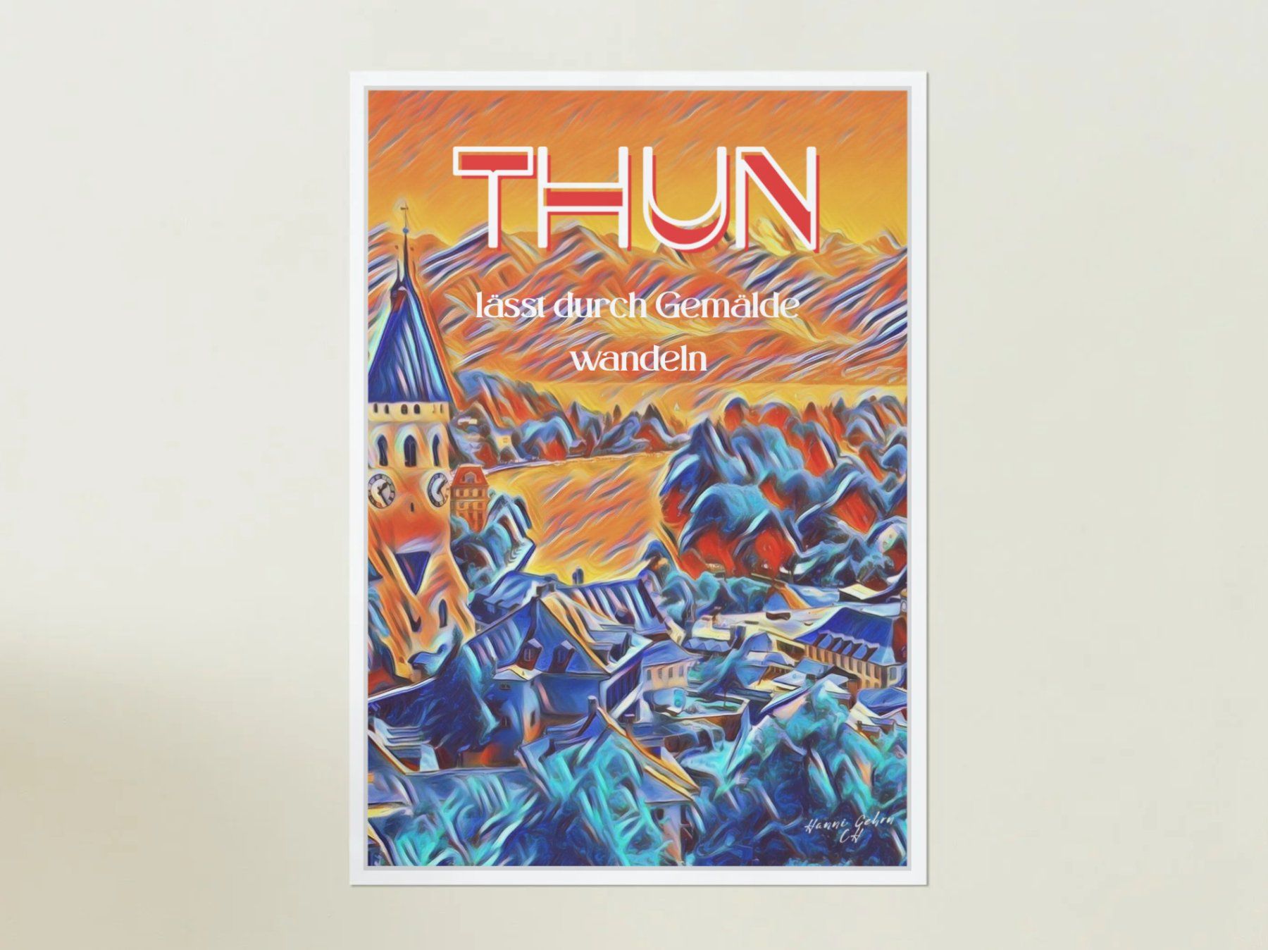 Foto & Immagini: Poster. Alles Liebe, Thun. Schweiz. – Nuovo e nell'imballaggio originale da Zürich venduto da Posterrama 4