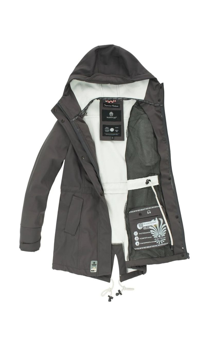 Giacche: Marikoo Softshell Parka Zimtzicke, Grau, Grösse 38 – Usato da Hochwald venduto da Nikita44 3