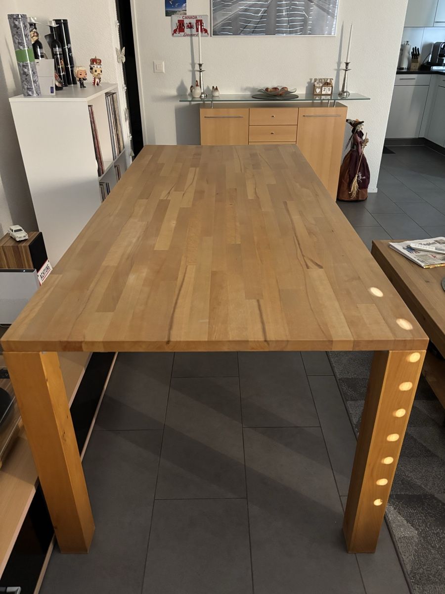 Tables: Esstisch Buche massig – D'occasion à Pieterlen par Kanadareise