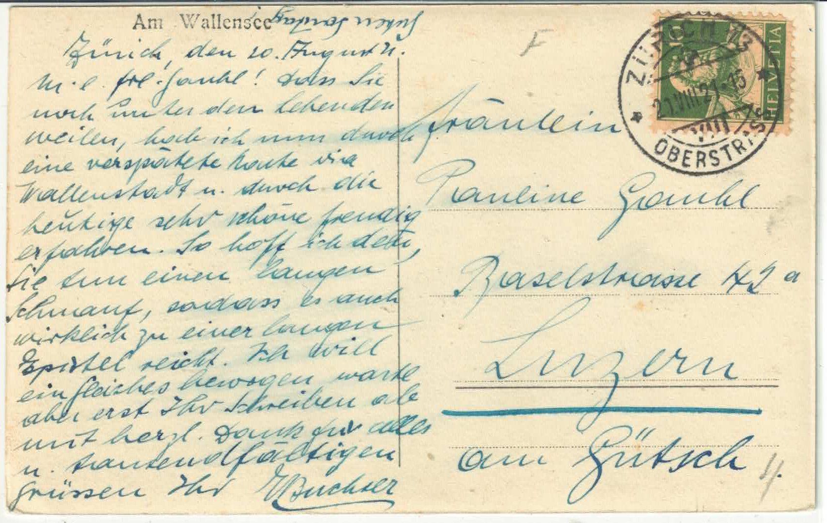 Cartes postales: Am Wallensee – D'occasion à Ettingen par Kartenplanet 1