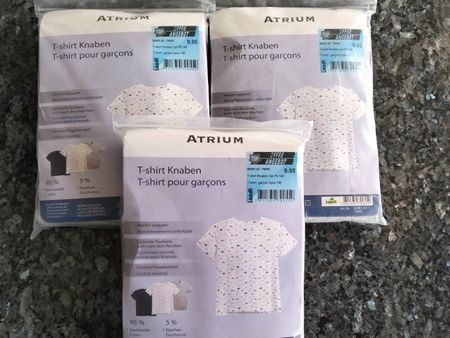 3 x T-shirt set für Knaben