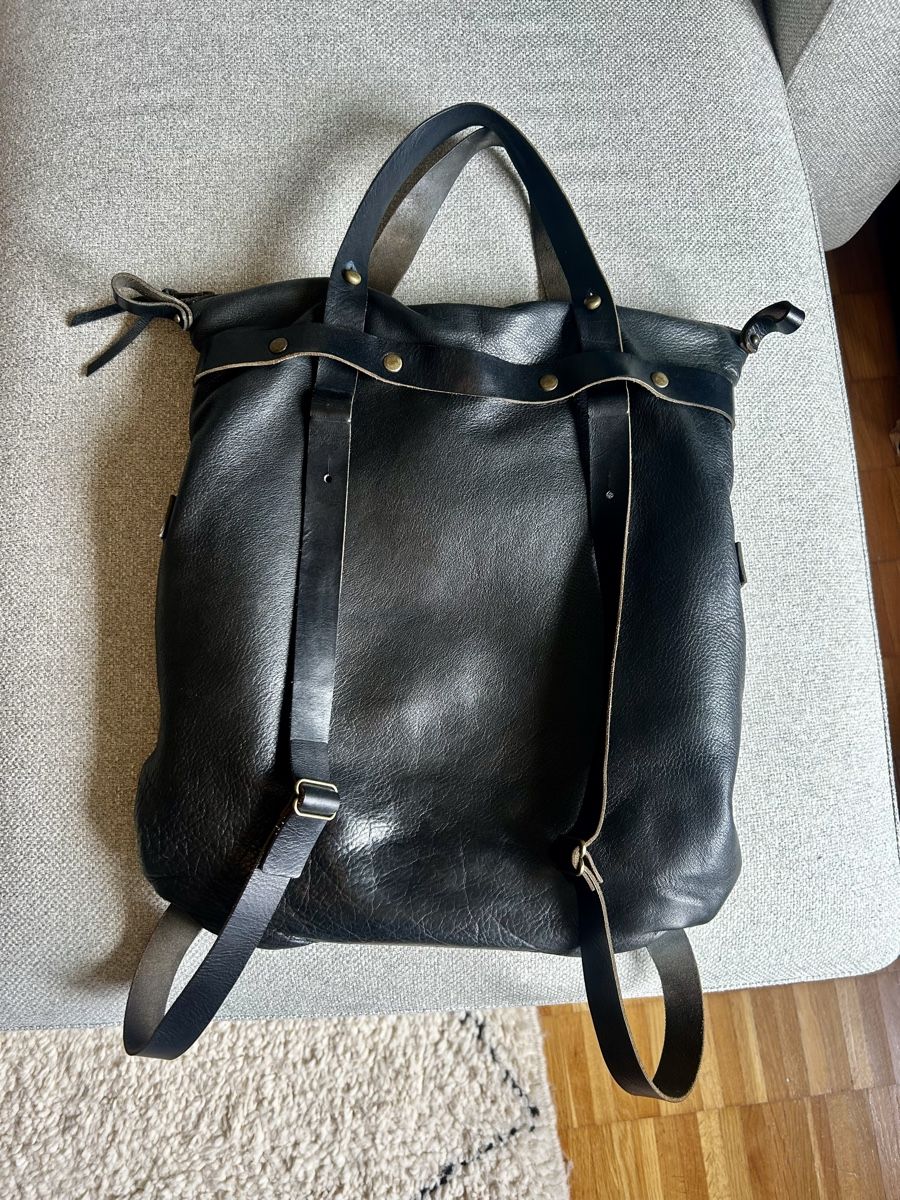 Rucksäcke: Ledertasche/Rucksack schwarz   – Gebraucht aus Zürich von cdu_8jxf