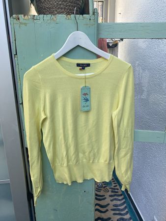 King Louie Pullover M Gellb Baumwolle Bio Frühling Sommer ☀️