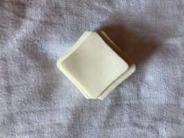 Vintage Ohrclips aus Knochen geschnitzt