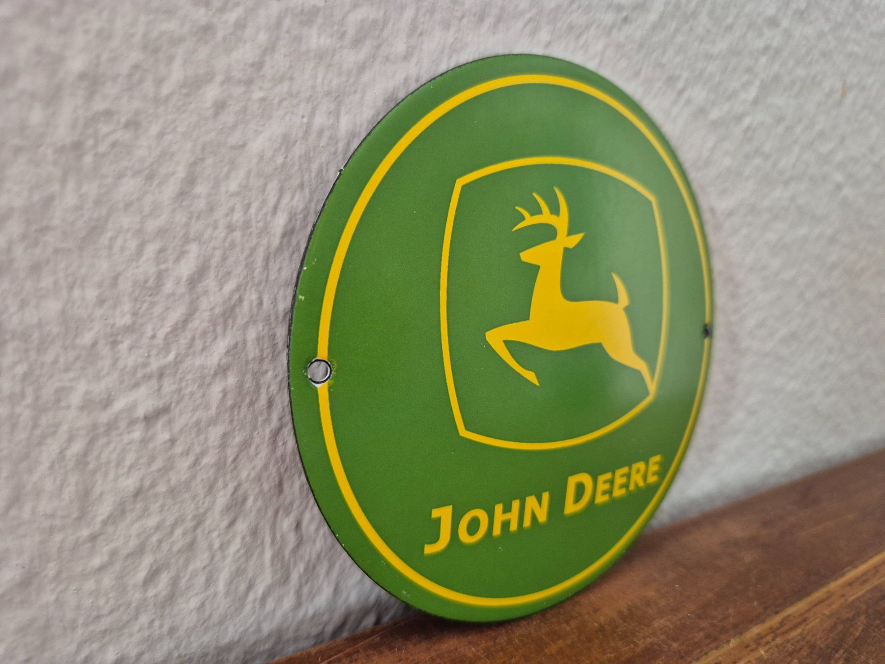 John Deere Schilder: Emailschild John Deere Traktor Werkstatt Logo Emaille Schild – Neu (gemäss Beschreibung) aus Schaffhausen von pfanis09 4