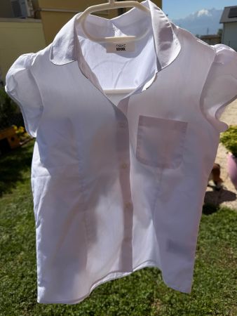 Next School Bluse, Weiss, Gr. 134, Sommerbluse, Top Zustand!