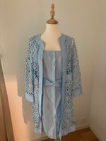 Etui- Cocktail- Hochzeit Kleid Hellblau Grösse S