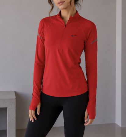 Nike Sphere Dry Langarm rot Gr. M