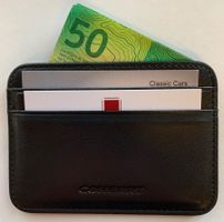 Brieftasche echt Leder. Mini-Kartenhülle