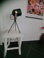 Solide/Tabouret en bois blanc vieilli "maison du Monde"