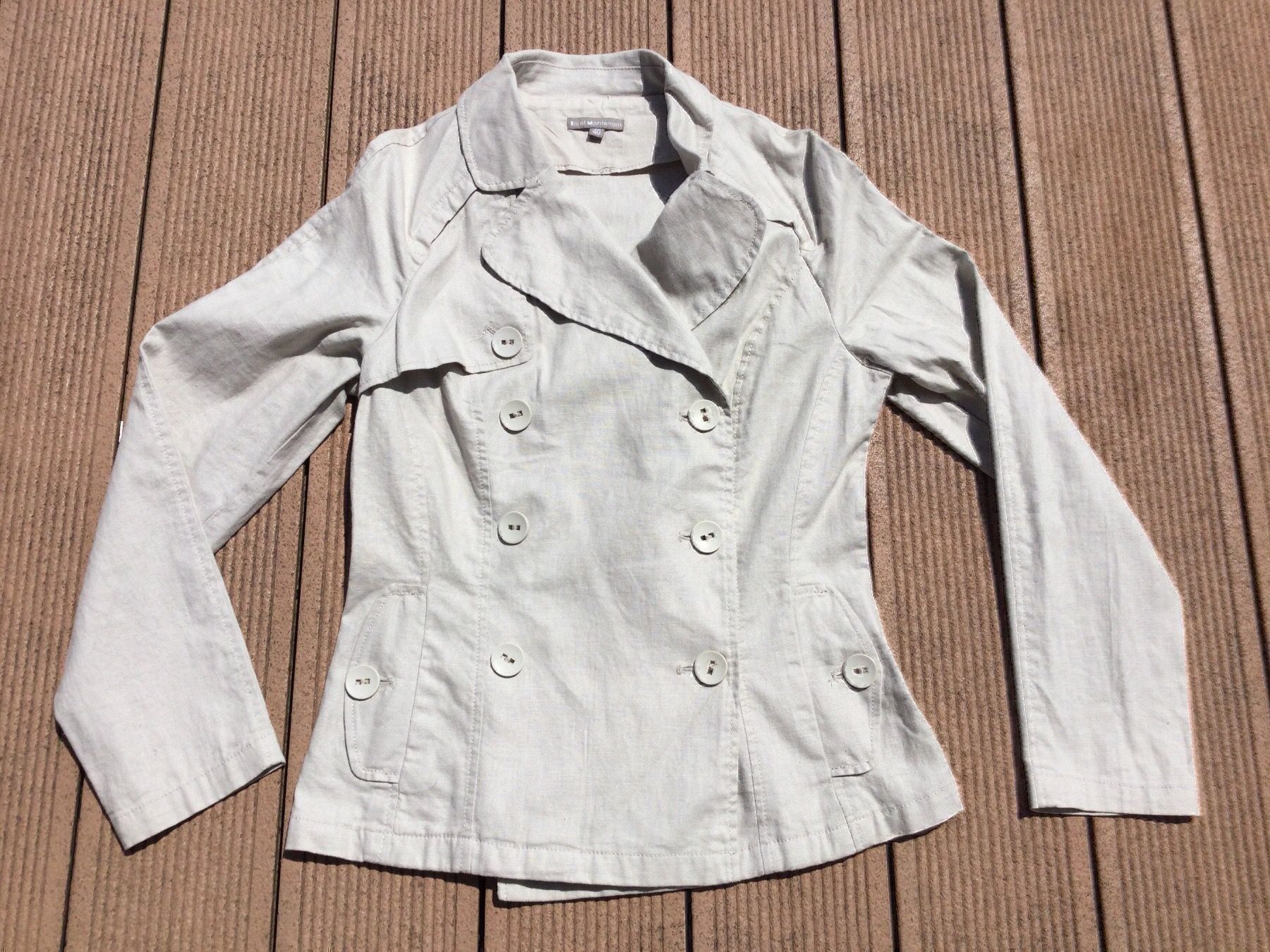 Giacche: Veste beige clair 55% lin NEUF – Nuovo e nell'imballaggio originale da Agiez venduto da chouchanelle 2