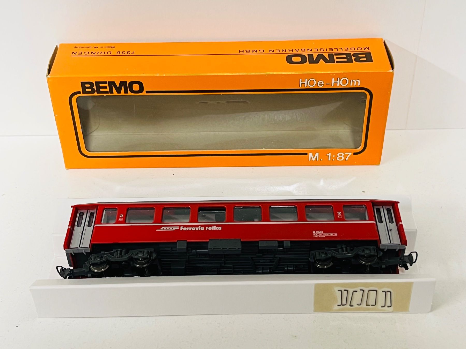 Bemo Modellini di ferrovie: Bemo  3260  RhB B 2451  Personenwagen – Nuovo (secondo la descrizione) da Neuenhof venduto da ludovicco 5