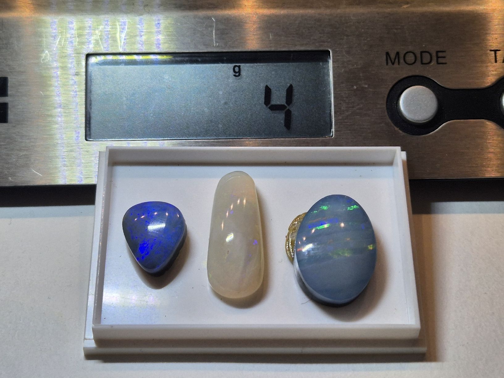 Edelsteine: Opal Boulder oval blau Mineral Australien  – Neu (gemäss Beschreibung) aus Russikon von eunicetungol 5