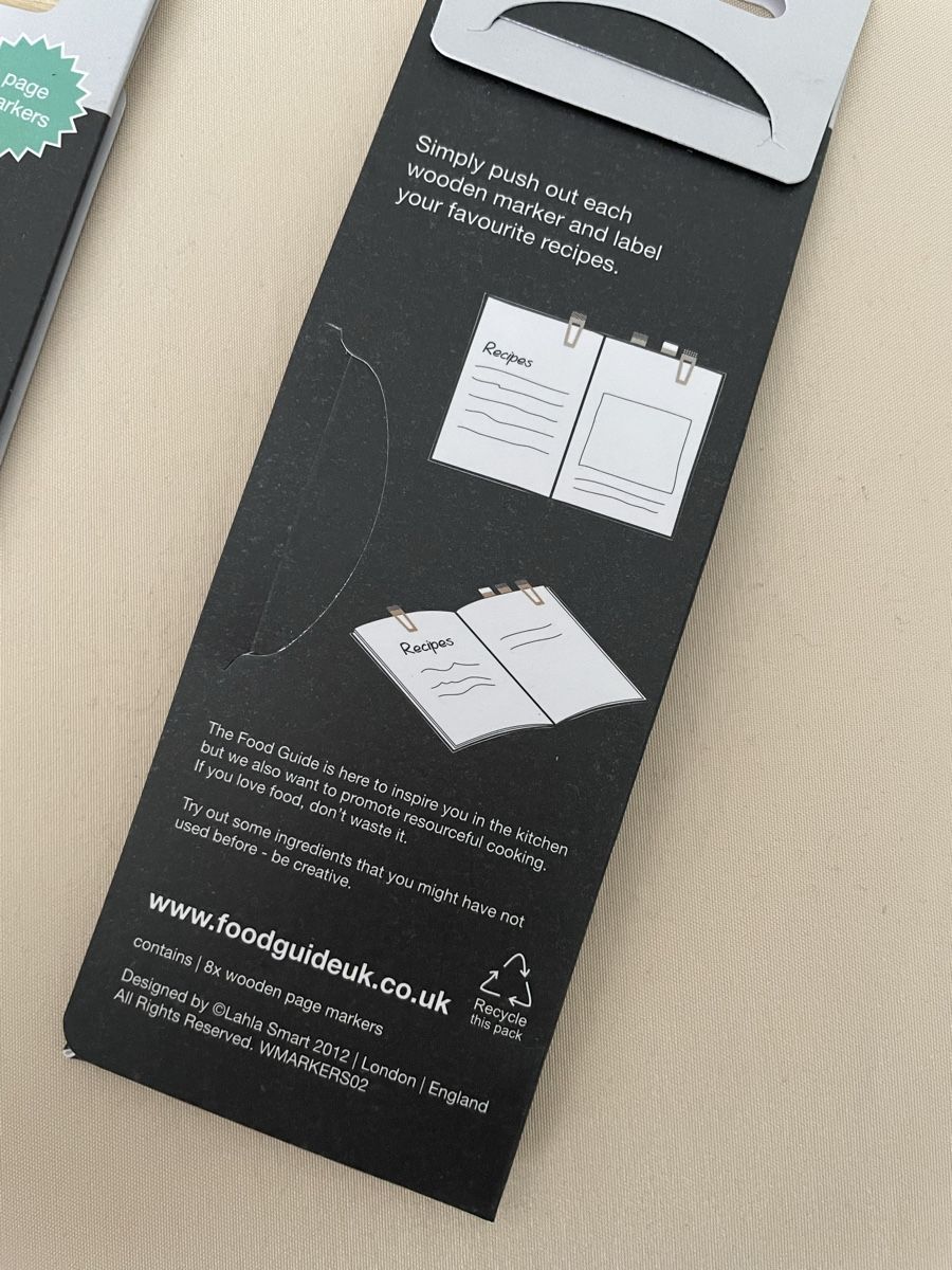 Altre raccolte & rarità: Recipe page marker / bookmark 8pc each – Nuovo e nell'imballaggio originale da Rüschlikon venduto da Sukhi_H 1