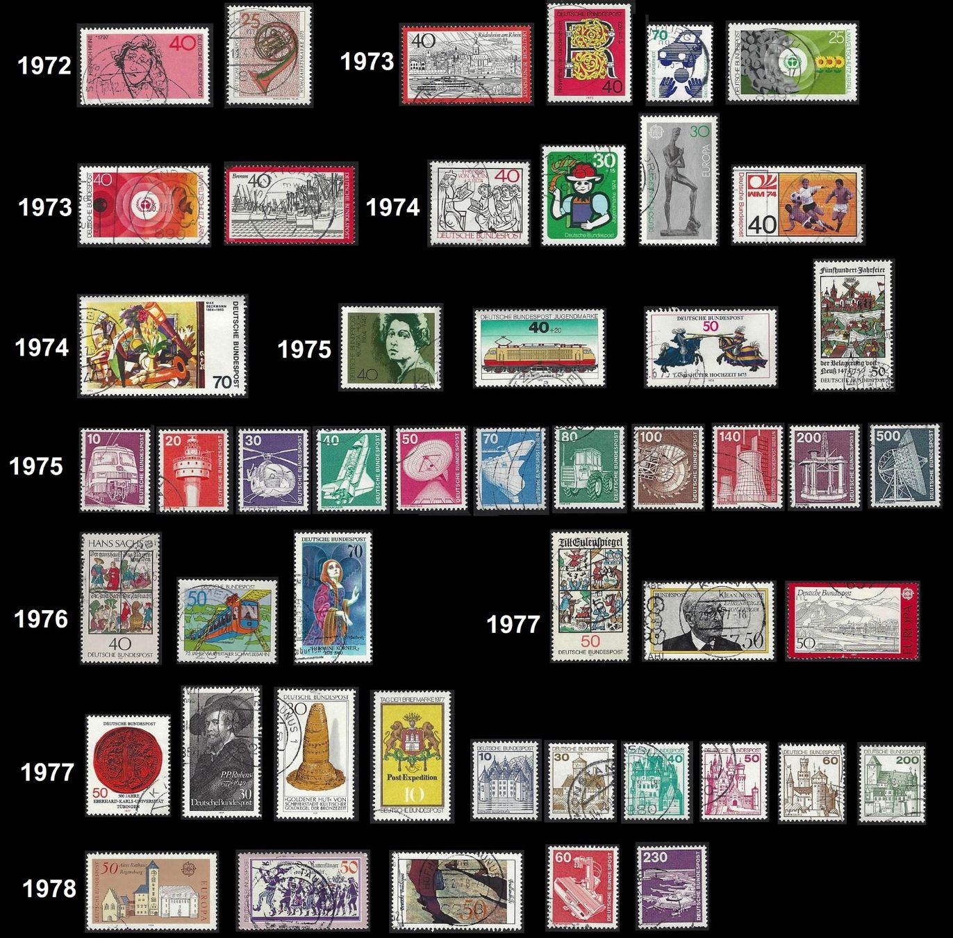 Tutti i francobolli: tolle Sammlung Deutsche Post/Bundespost/Berlin 1946 - 2006 – Usato da Baar venduto da miam8 5