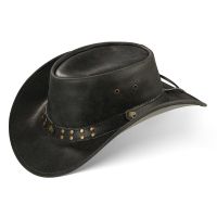 BLACK FOREST FOX BUFFALO BILL Cowboy Hut Antik Grey Gr. M