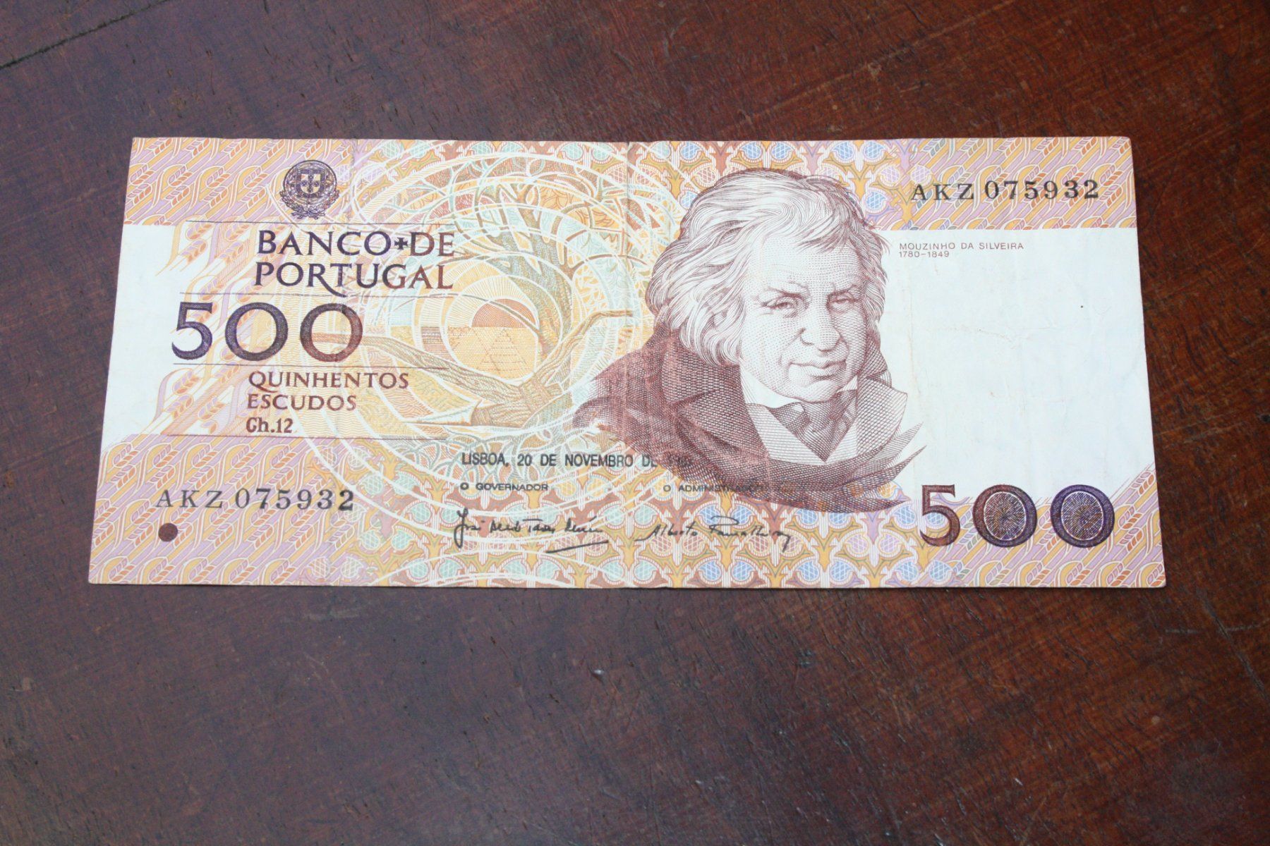 Billets de banque: Portugal 500 – D'occasion à Cormondrèche par Hermes.monnaies
