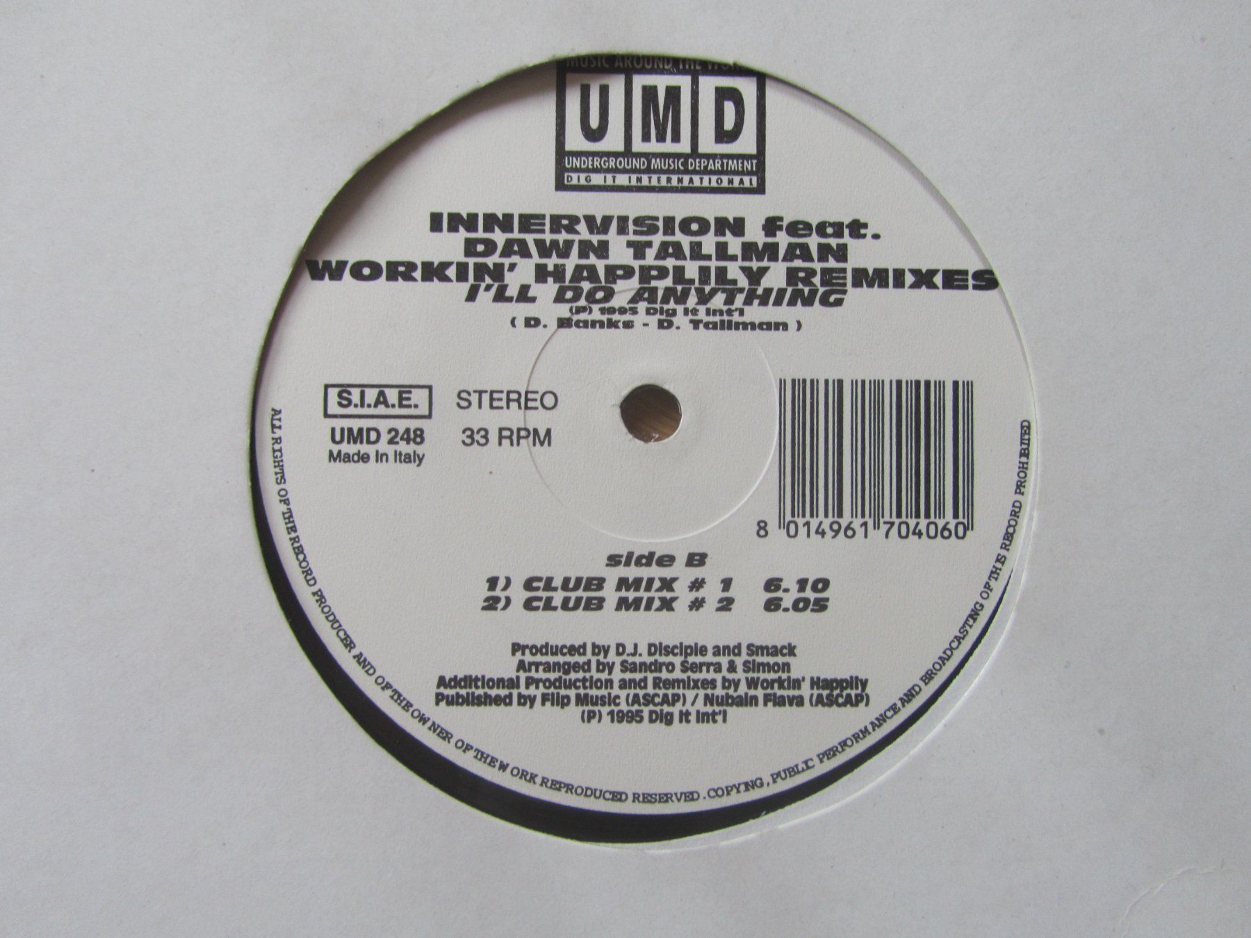 Dischi in vinile: Innervision feat. Dawn Tallman - Workin' Happily -Remixes... – Usato da Seengen venduto da mikelele 2