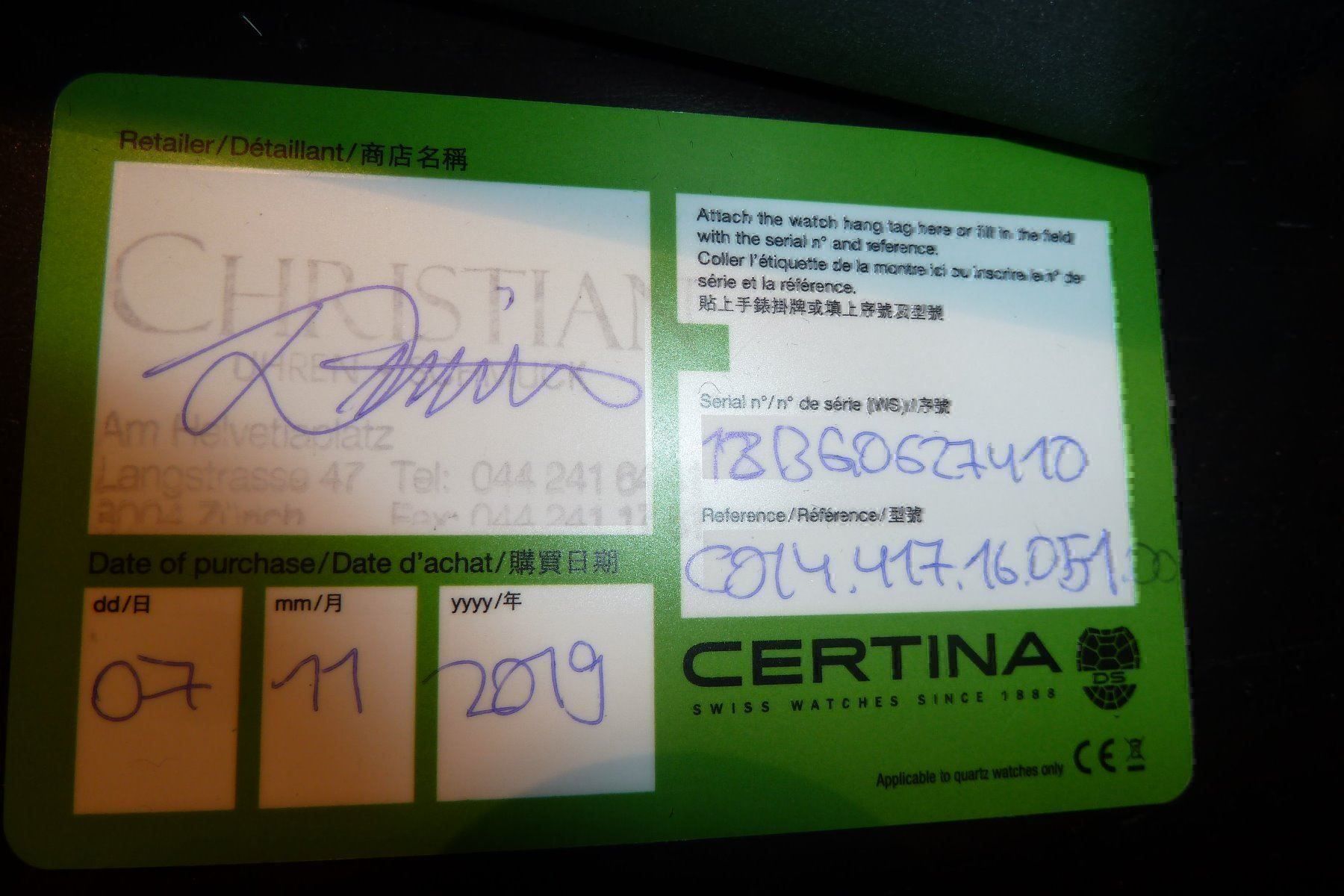 Certina Orologi: certina ds first – Nuovo e nell'imballaggio originale da Fontenais venduto da Vava68 2