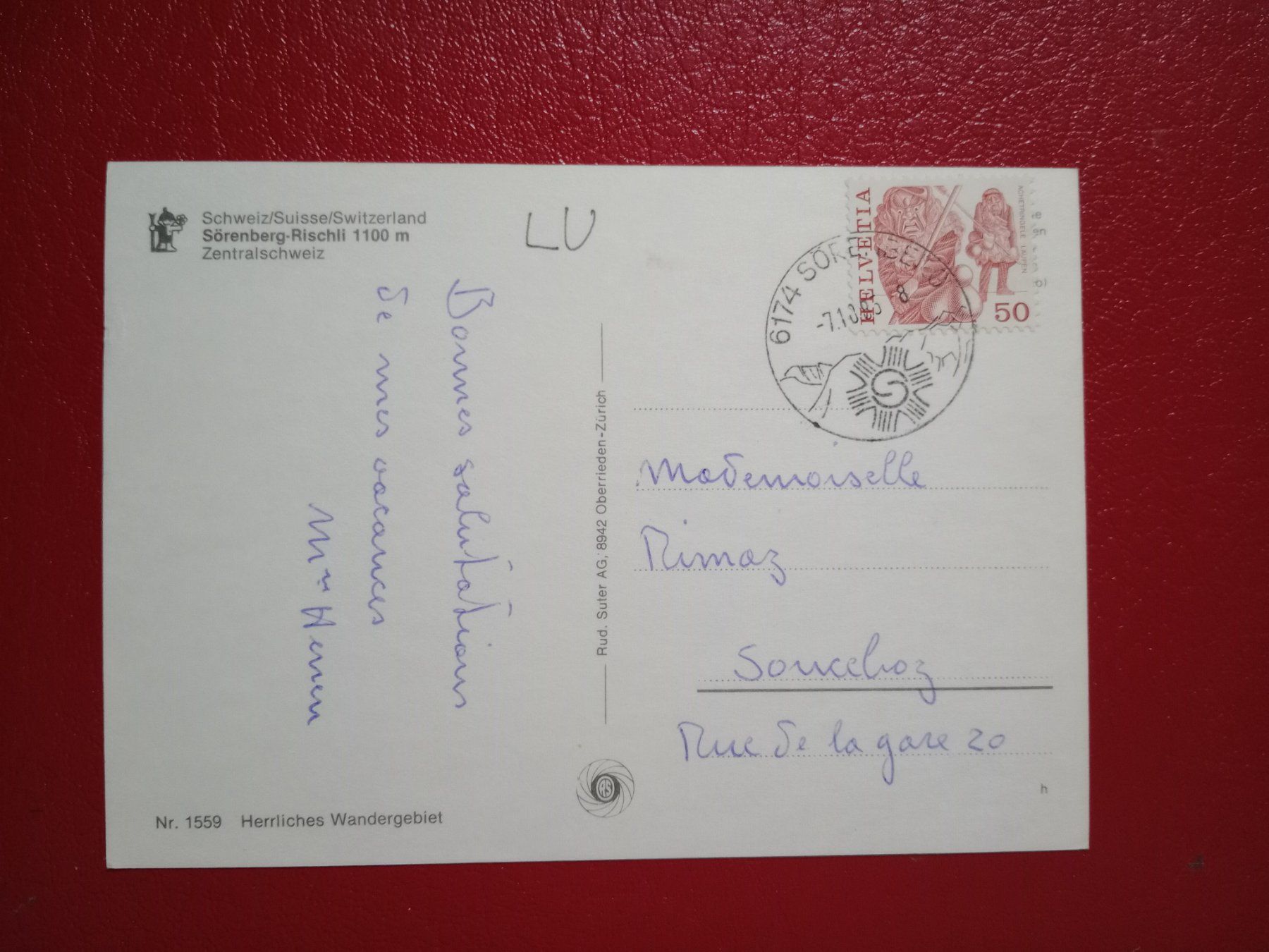 Cartoline postali: Sörenberg Rischli Luzern mehrbildrig 1985 – Usato da Küttigen venduto da Melisch1000 1