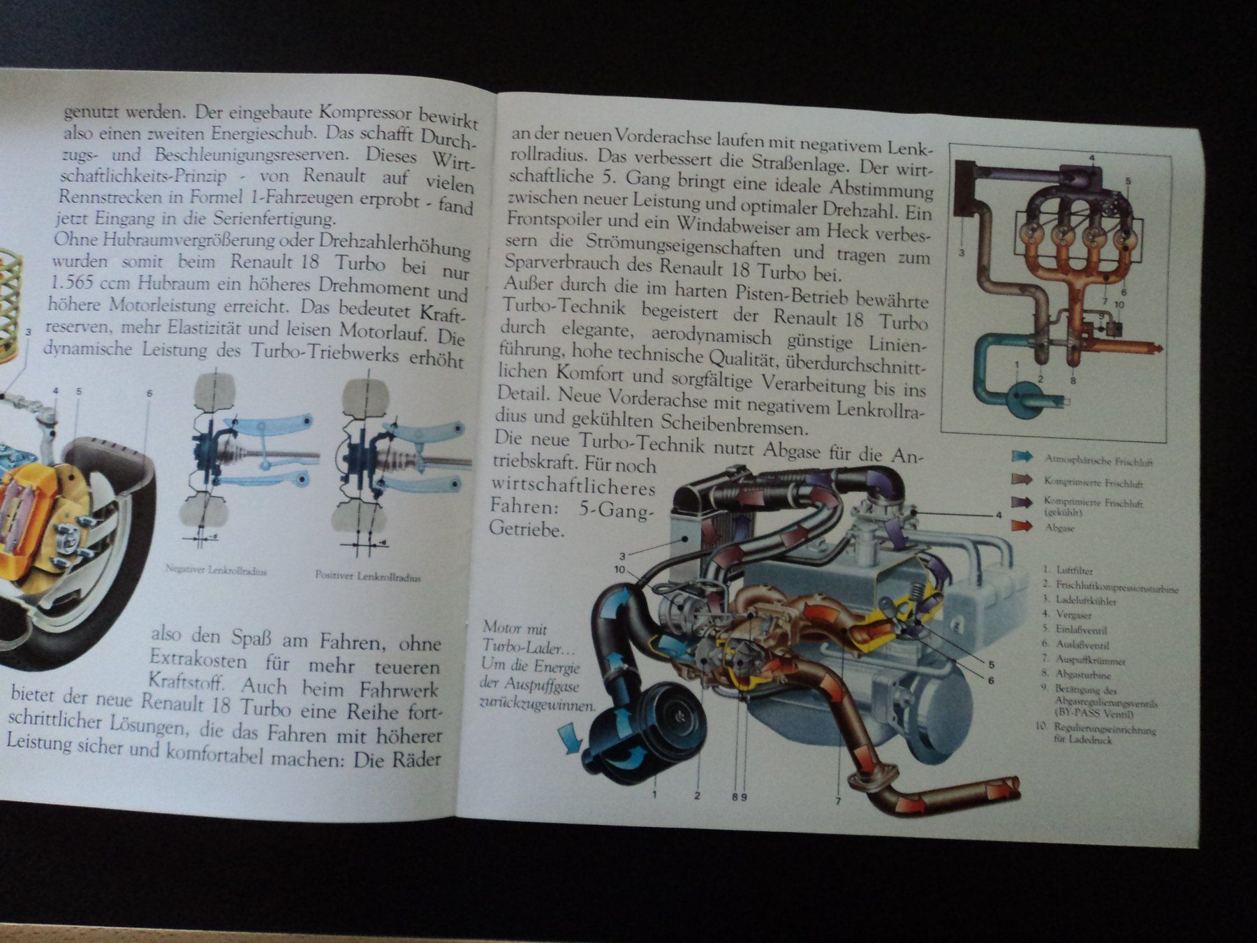 Renault Documenti: Prospekt Renault R18 Turbo ca. 1981 – Usato da Schwarzenburg venduto da modelCARama 4