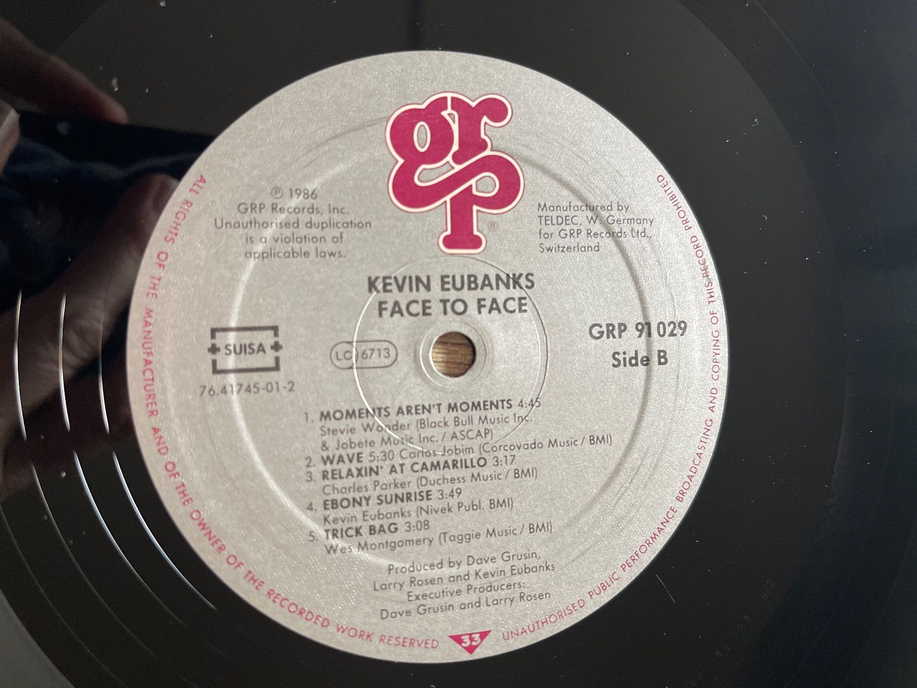 Dischi in vinile: A89/Kevin Eubanks - Face to Face – Usato da Frutigen venduto da Philippe_jsp 2