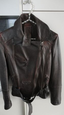 neu Lederjacke S, hoher Neupreis