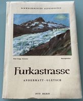 Furkastrasse Andermatt-Gletsch Karte 1:75000 PTT Bern, 1951