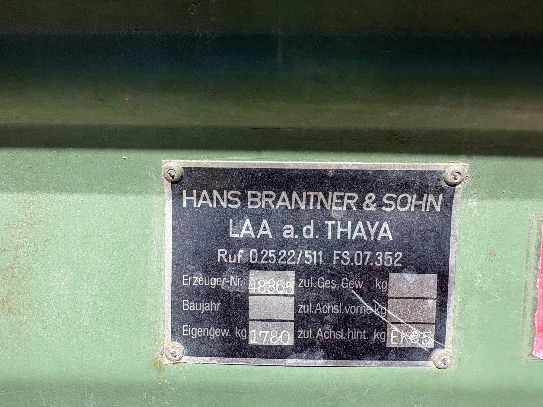 Camions-bennes: Kipper dreiseitenkipoer Brantner – D'occasion à Benken par foenssi 3
