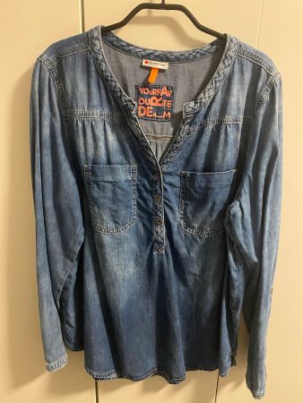 Street One Jeansbluse, Gr. 40, neuwertig, Top Zustand!