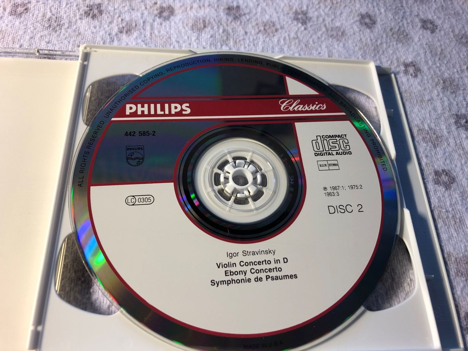 CD: Stravinsky - Symphonies & Concertos - 2CD - Klassik – Usato da Schübelbach venduto da Bemafaja 3