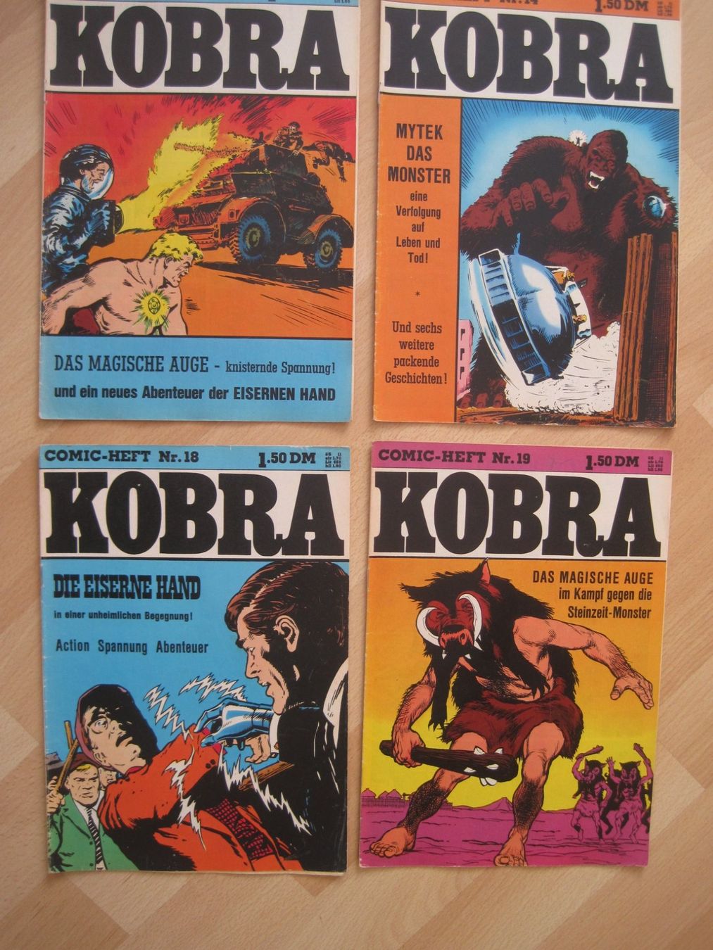 Comics: KOBRA Eiserne Hand Trigan Archie  1976 Comic LOT A – Gebraucht aus Gossau SG von Noryflory