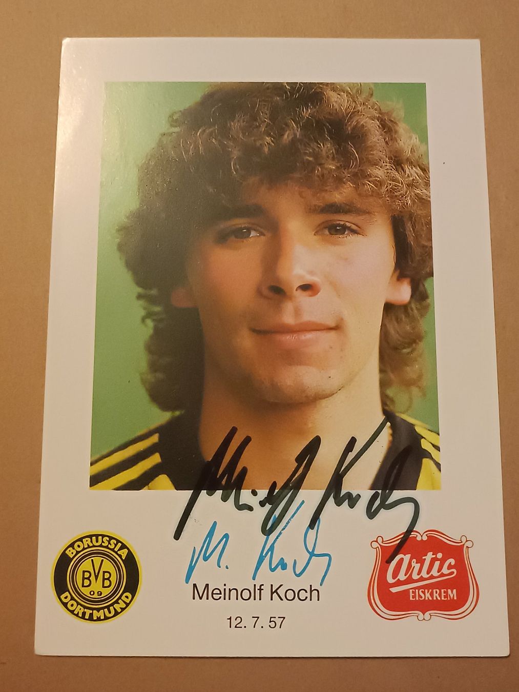 Autografi: Meinolf Koch - BorussiaDortmund - BVB Handsigniert – Usato da Menziken venduto da Artographs