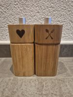Räder Salz Pfeffer Mühle Bambus Set 2 Stk guter Zustand