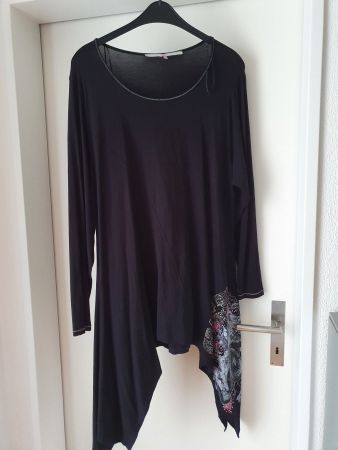 Cooles LongShirt von mat Gr.L = 48/50 Schwarz