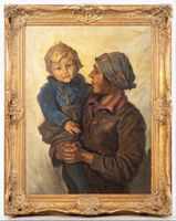 RUDOLF JELINEK (CA.1880-1945). Mutter und Kind.