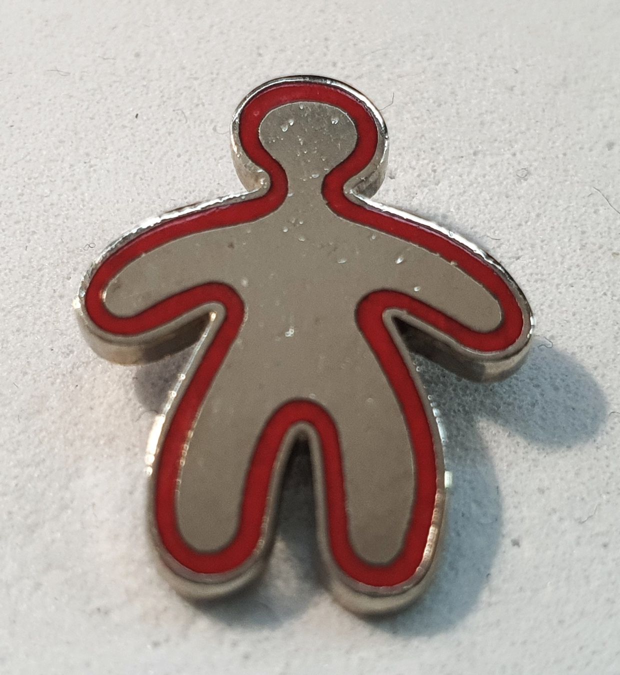 Placchette & Badge: AA204 - Pin Mann / Frau Mensch Figur – Usato da Reinach BL venduto da Boston-Verkauf