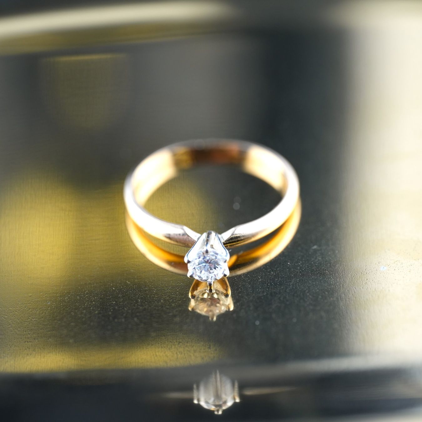 Ringe: Solitärring 18K mit Diamant ca. 0,35ct – Gebraucht aus Basel von Vip24 3
