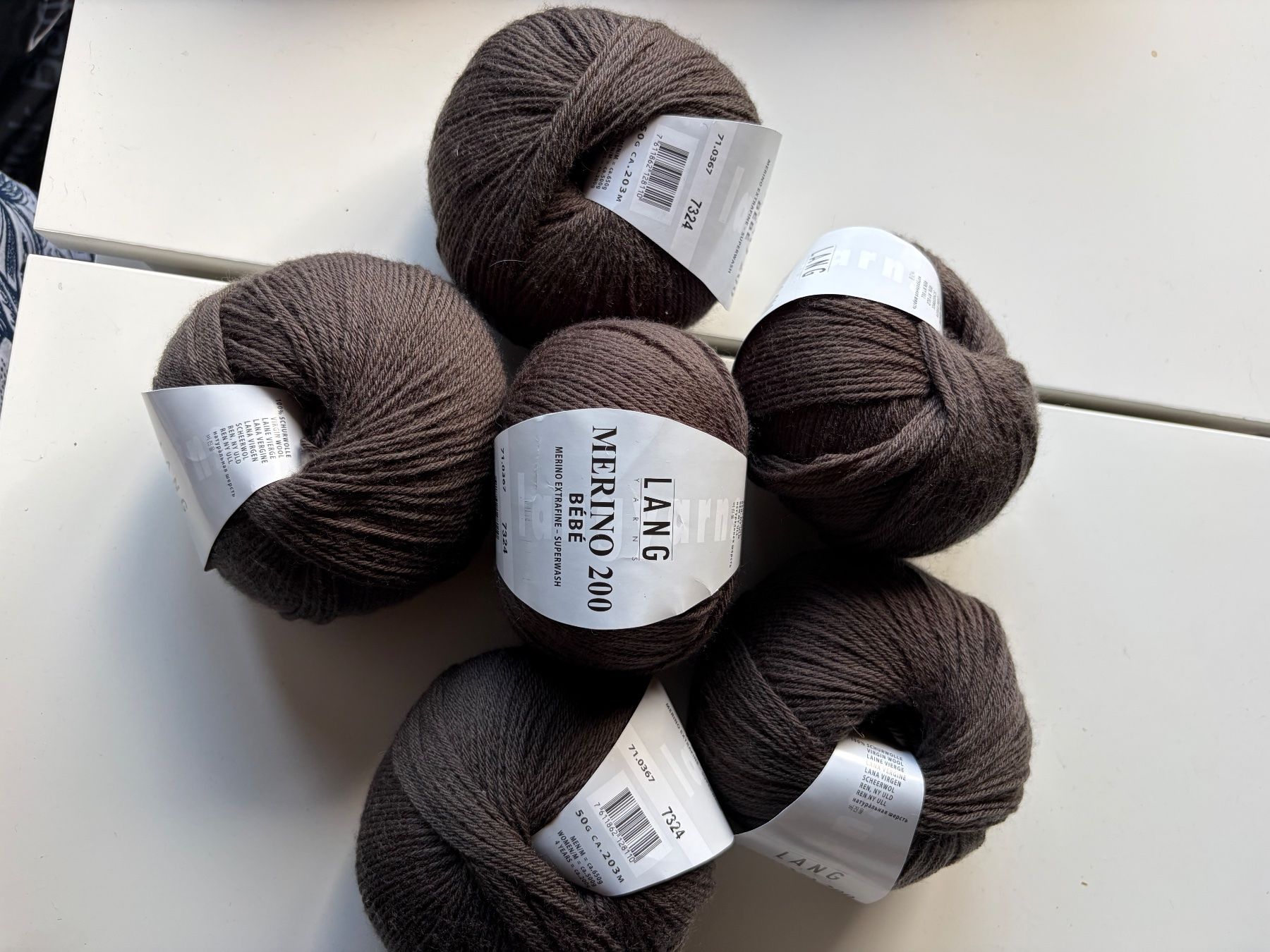 Lana: 1 Knäuel Merino 200 Bébé Lang yarns – Nuovo (secondo la descrizione) da Büsserach venduto da bor_s88m 2