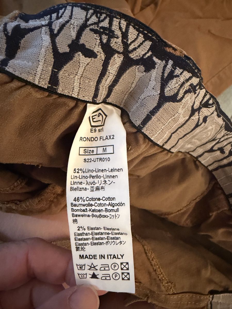 E9 Pantalons: E9 Rondo Flax2 Herren M – Neuf (Voir description) à Aarau Rohr par smoky21 3