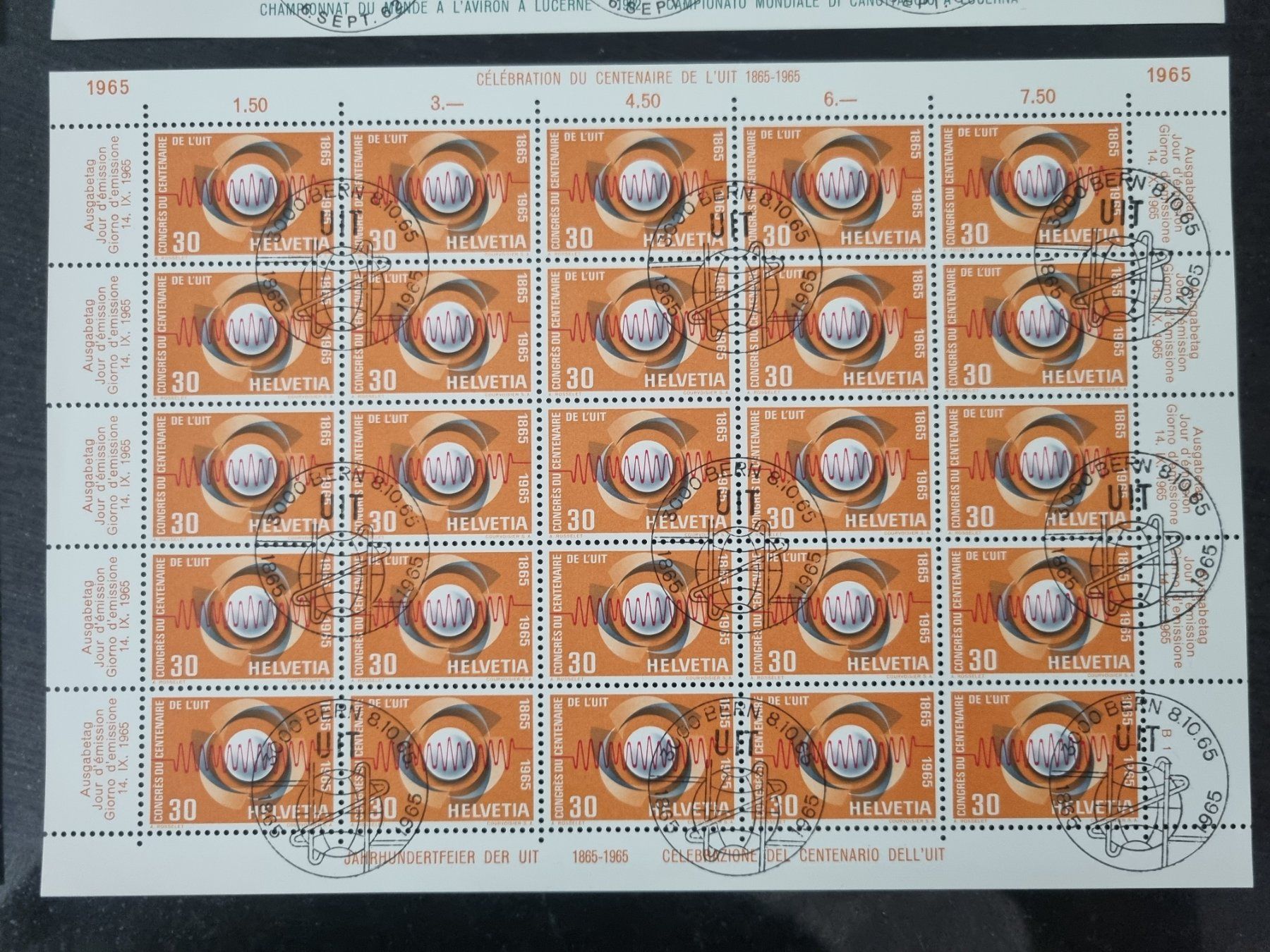 Tutti i francobolli: 8 CH Bogen 1962 - 66 mit Ersttag - Stempel – Usato da Gümligen venduto da Geniusbuy 8