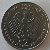 Deutschland 2 Deutsche Mark 1980 Münze guter Zustand